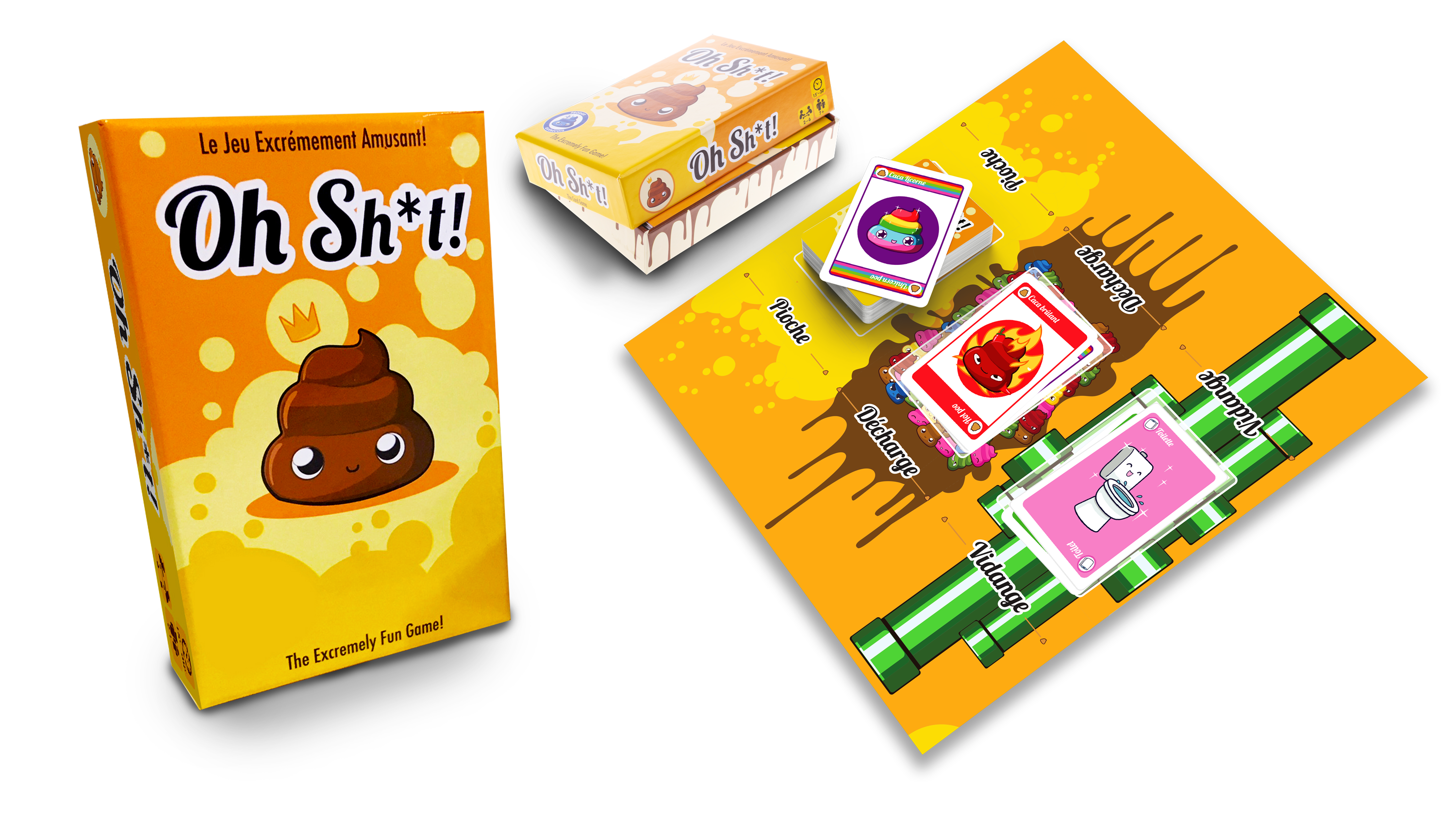 Oh Shit! le jeu de cartes avec des cacas trop mignons - OhShit le jeu